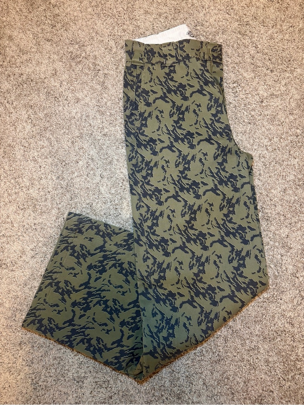 Dickies Olive Green Camo Print Women's Pants